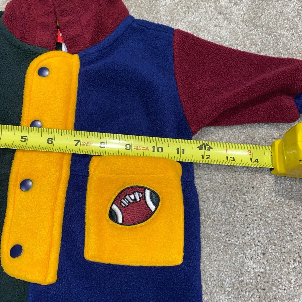 Vintage 1998 Gymsport Gymboree Color‎ Block Fleece Bodysuit Newborn 3-6 Months